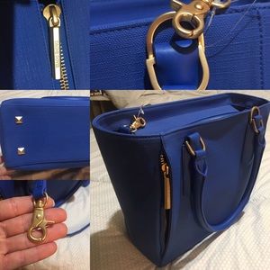 Dangne Dover Midi Coated Canvas Handbag, NWOT